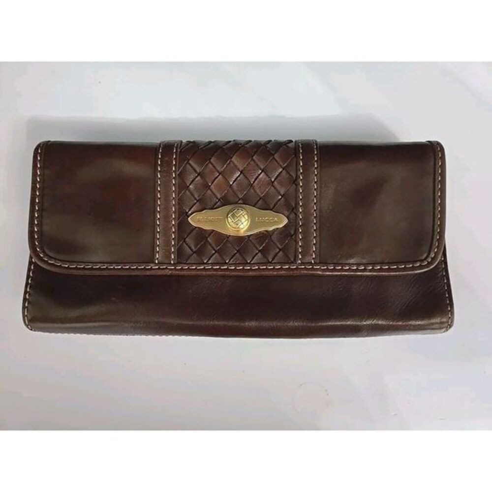 Elliott‎ Lucca Brown Leather Clutch Shoulder Bag (No Strap)